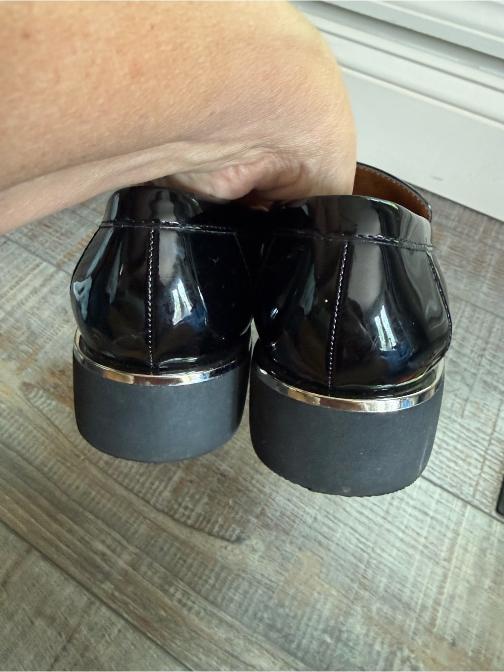 Franco Sarto patent Carolynn Tassel loafer like new sz7.5 - Picture 6 of 12